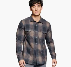 Brushed Button-Front Knit