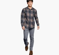Brushed Button-Front Knit