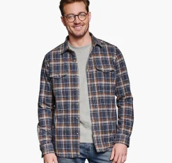 Brushed Button-Front Knit