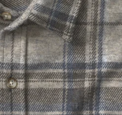 Brushed Button-Front Knit
