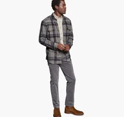 Brushed Button-Front Knit
