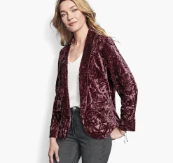 Crushed Velvet Blazer