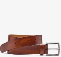 Hand-Stained Flat-Edge Belt