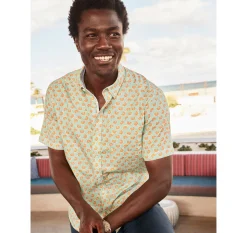 Printed Cotton Short-Sleeve Shirt