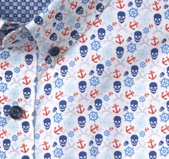 Printed Cotton Short-Sleeve Shirt