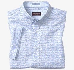 Printed Cotton Short-Sleeve Shirt