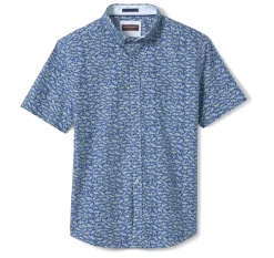 Printed Cotton Short-Sleeve Shirt