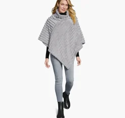 Reversible Faux-Fur Poncho