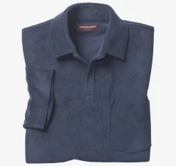 Terry Open Collar Polo
