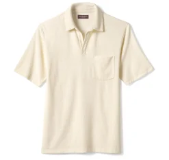 Terry Open Collar Polo