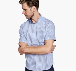 Textured Cotton Short-Sleeve Shirt