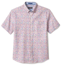 Textured Cotton Short-Sleeve Shirt