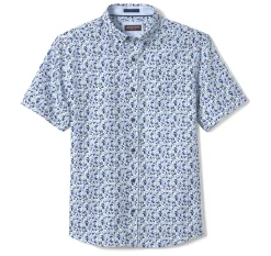 Textured Cotton Short-Sleeve Shirt