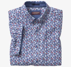 Textured Cotton Short-Sleeve Shirt
