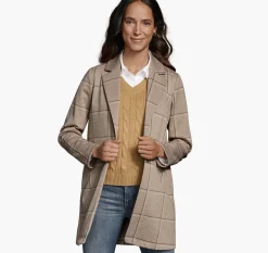 Windowpane Knit Blazer