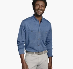 XC Flex&reg; Stretch Indigo Long-Sleeve Shirt