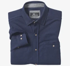 XC Flex&reg; Stretch Indigo Long-Sleeve Shirt